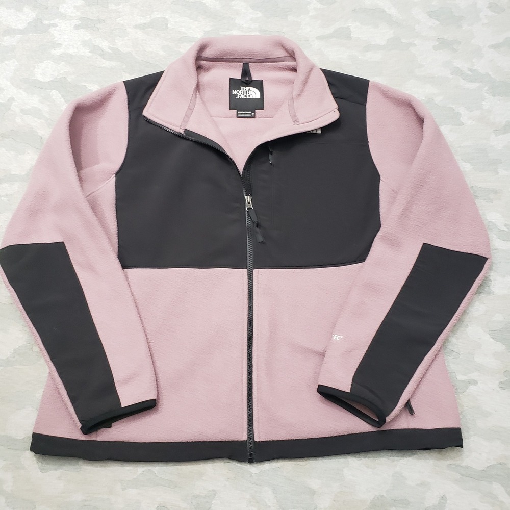 The North Face Fleece Jacket Womens 1X Purple Polartec Full Zip Outdoors Hiking